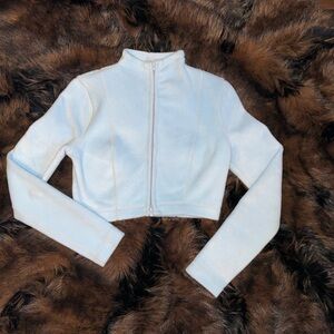 Urban Outfitters Light Blue Cropped Jacket